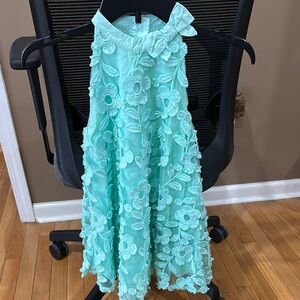 Janie and Jack Aqua Floral Dress